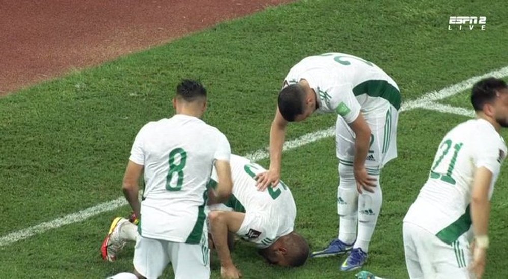 Argelia suspende todo su fútbol en solidaridad con Palestina. Captura/ESPN