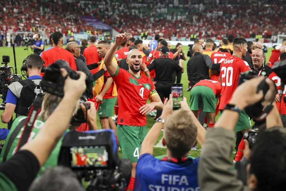 Amrabat has his mind set on the semi-final. EFE