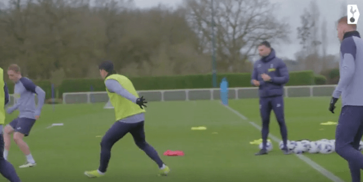 VIDEO: Son and Werner get ready to face Aston Villa