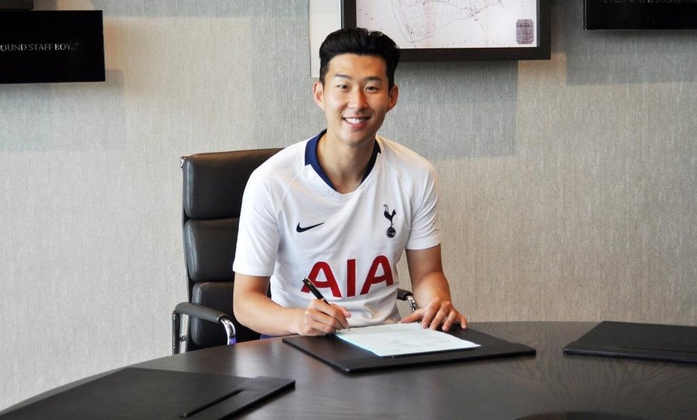 Son has signed fresh terms with Spurs. Twitter/SpursOfficial