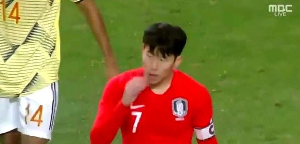 Son shone against Colombia. Screenshot/MDCLive