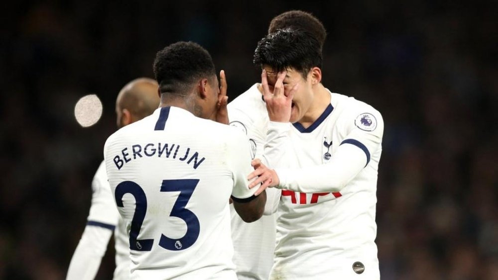 Bergwijn and Son gave Spurs the three points over Man City. Twitter/SpursOfficial