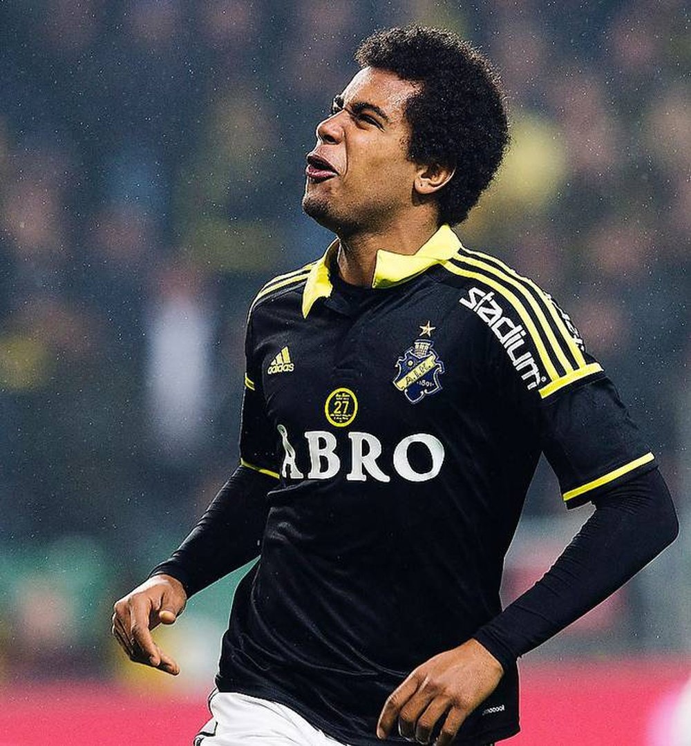 Sonko Sundberg, en un partido con el AIK Solna. AIK
