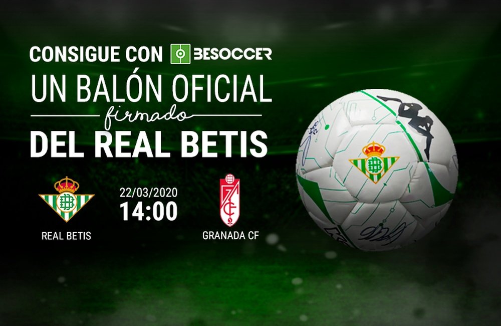Consigue un balón oficial del Real Betis. BeSoccer