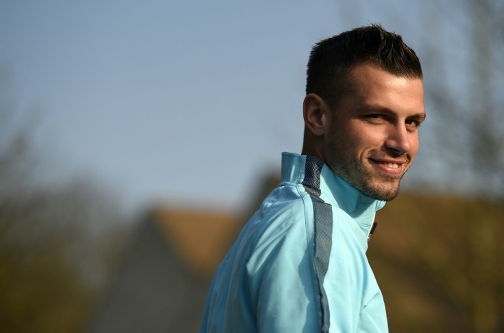 Southampton have turned down a bid from Premier League rivals Manchester United for midfielder Morgan Schneiderlin, pictured on March 23, 2015