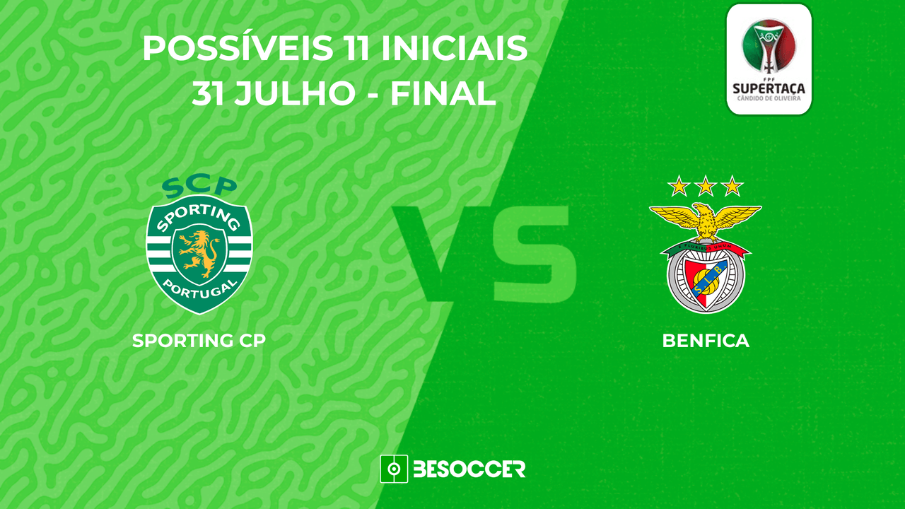 Sporting e Benfica: Veja as prováveis escalações para a final
