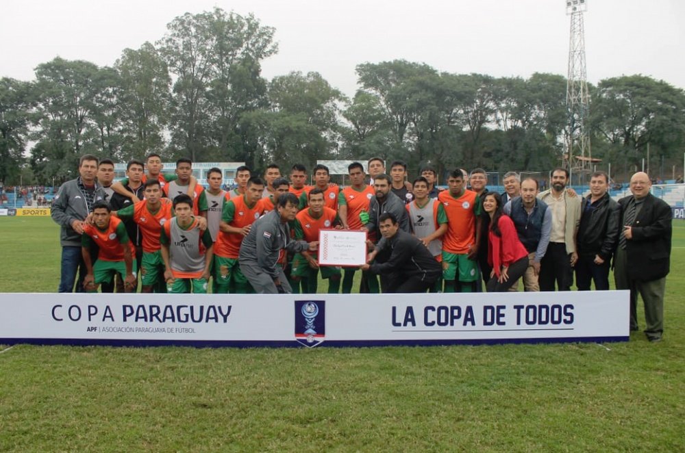 Sportivo Puerto Diana cumplió su sueño al debutar en la Copa Paraguay. Twitter/clubpuertodiana
