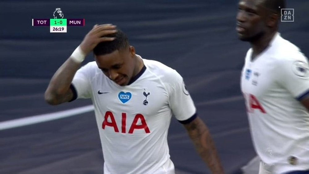 Bergwijn hizo el 1-0. Twitter/DAZN_ES