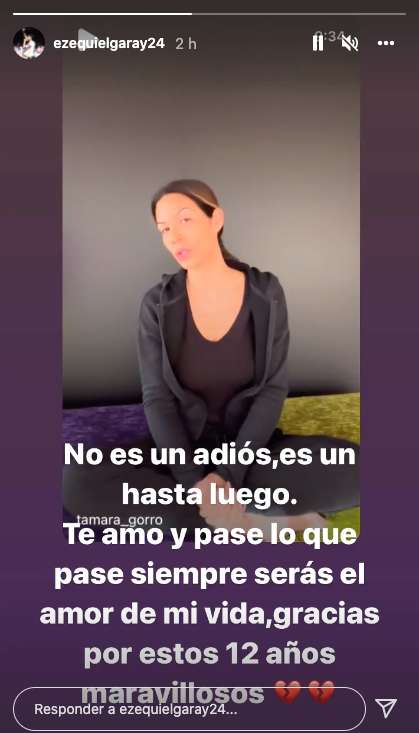 Garay, sobre su separación de Tamara Gorro. 