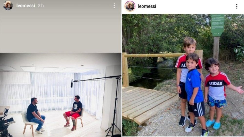 Messi reappeared on social media. Capturas/Instagram/leomessi