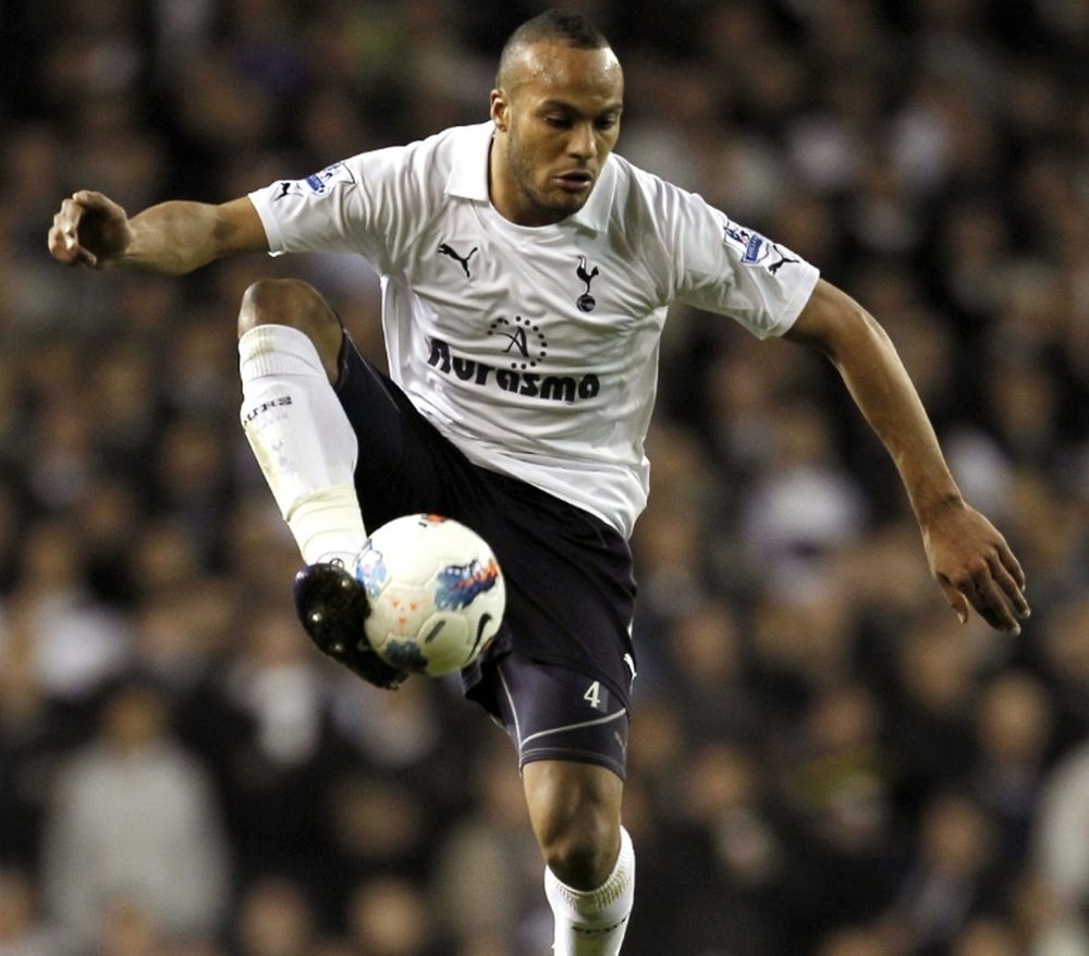 Sunderland have signed French defender Younes Kaboul, pictured in action on March 21, 2012, from Tottenham