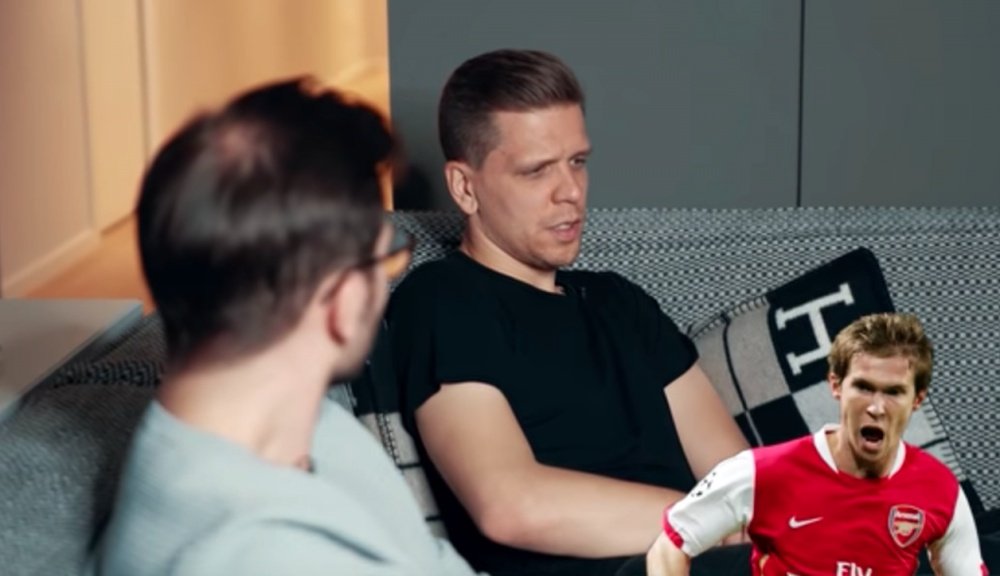 Szczesny habla de Van Persie, Hleb y Nasri. Youtube/FootTruck