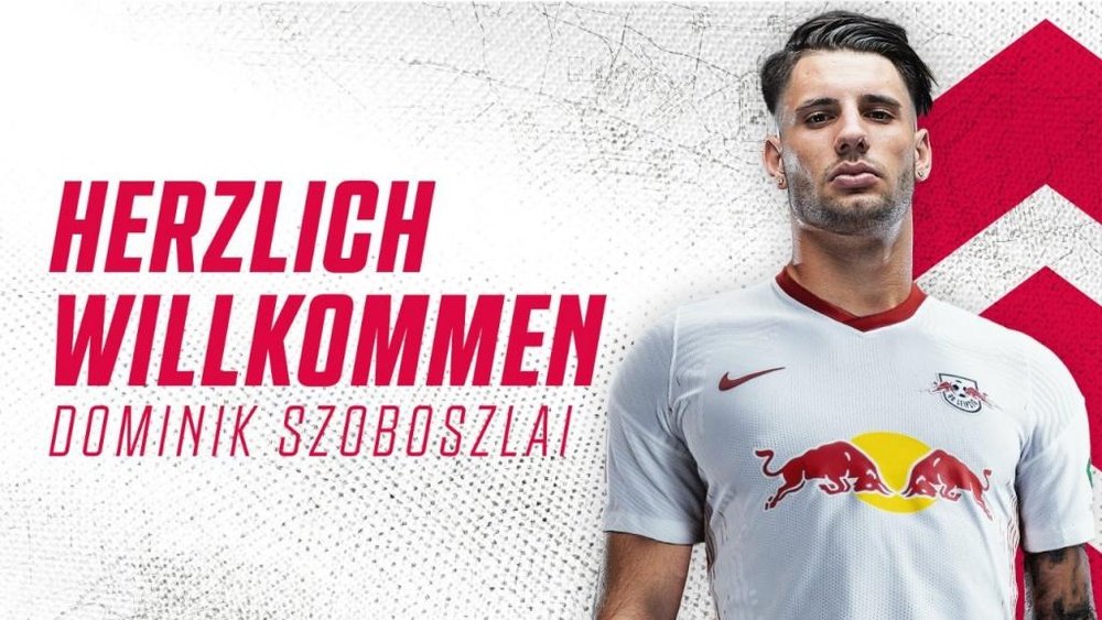 Szoboszlai, nuevo jugador del RB Leipzig. Twitter/DieRotenBullen