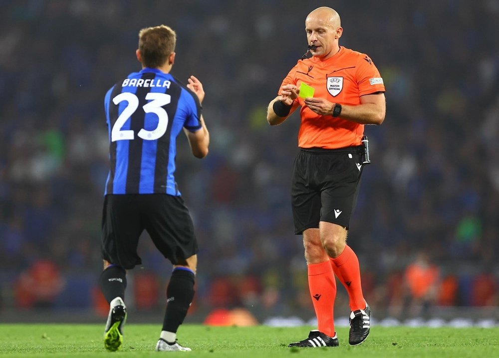 Szymon Marciniak refereed Inter's defeat to Man City in the 2022/2023 Champions League final. EFE