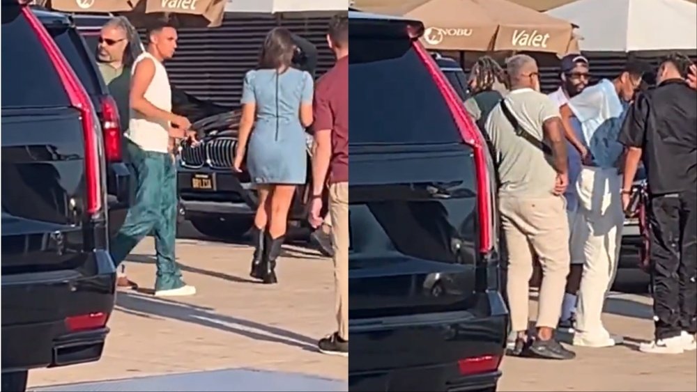 TAA and Bellingham had dinner together on Wednesday night. Screenshot/MirrorFootball
