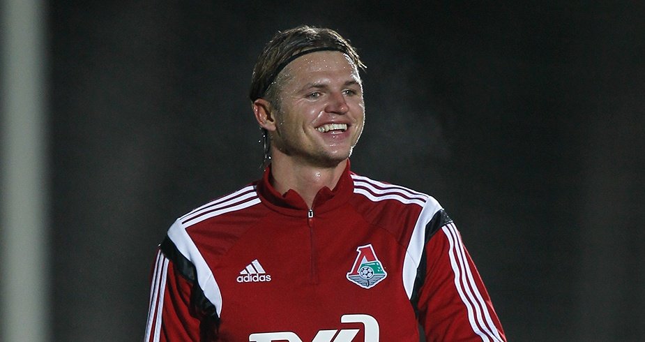 Tarasov, jugador del Lokomotiv de Moscú. LokomotivMoscu
