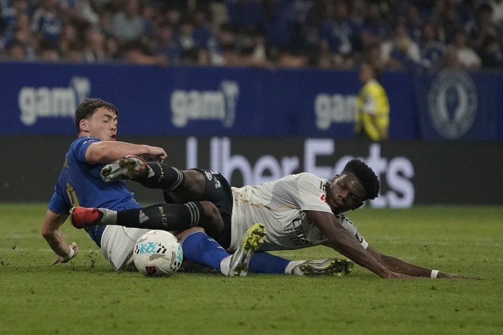 Tchouameni highlighted his team's improved performance against Oviedo. EFE