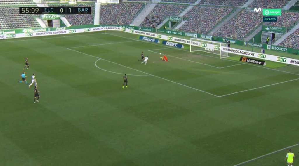 Ter Stegen came to Barcelona's rescue. Screenshot/Movistar+LaLiga