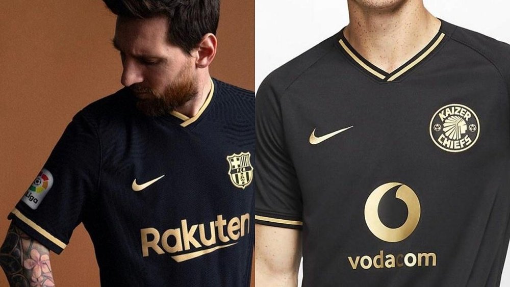 The same kit? FCBarcelona/KaizerChiefs
