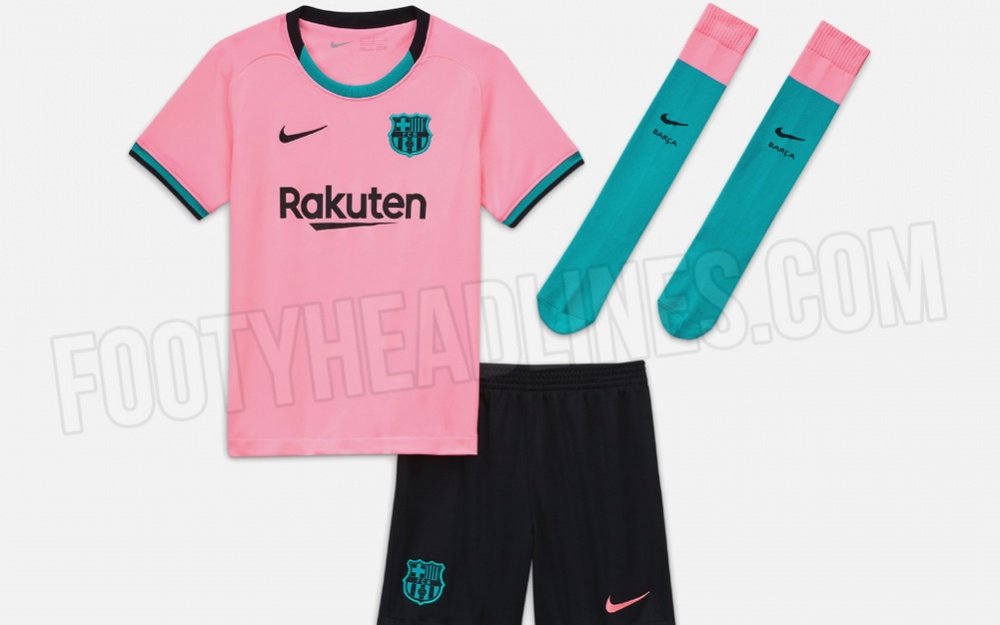 Equipacion top rosa barça