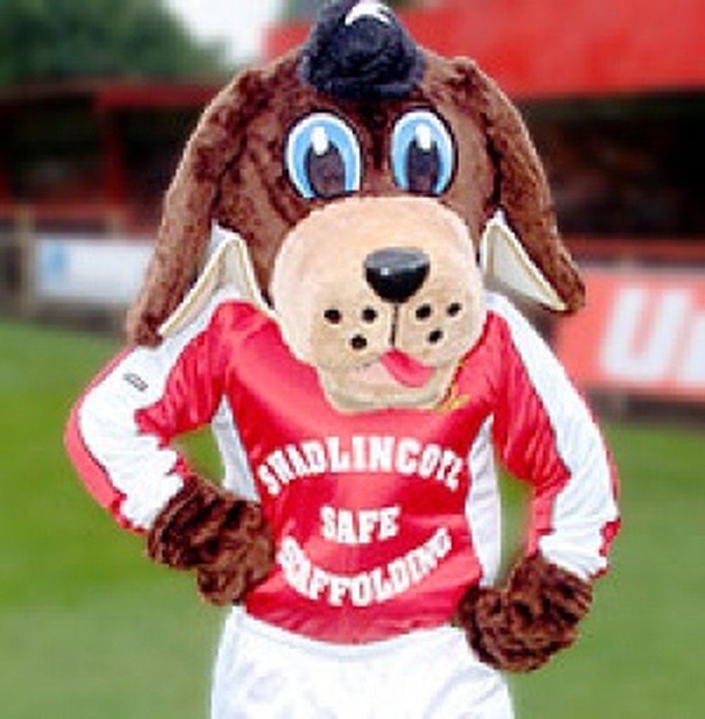 The Gresley mascot. GresleyFC