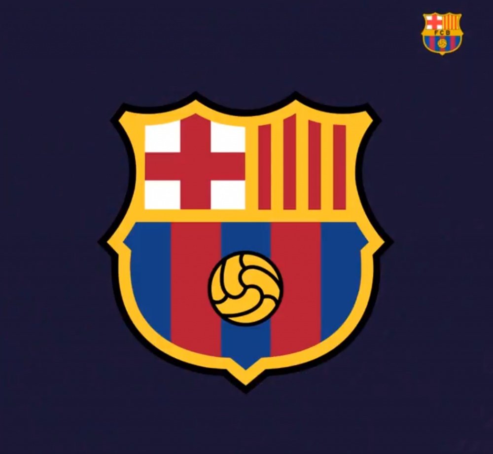 The new badge of FC Barcelona, announced 27/09/2018. Twitter/FCBarcelon