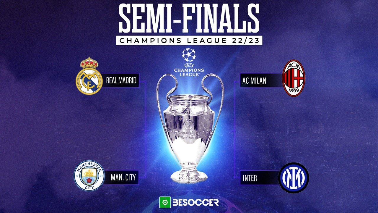 These are the teams qualified for the UCL 2022/2023 semi-finals. BeSoccer