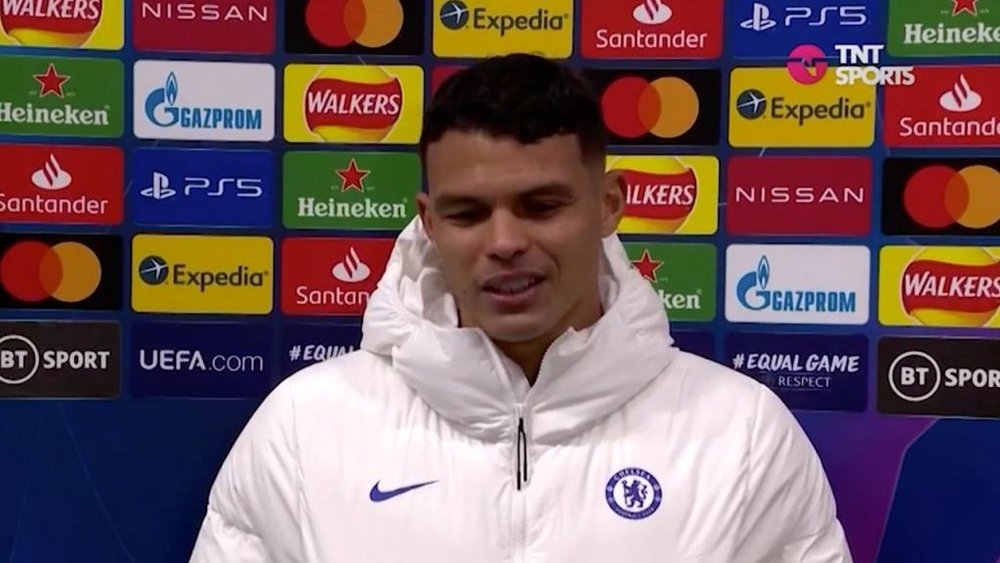 Thiago Silva reflected on his time with PSG following Chelsea's victory. Captura/TNTSports