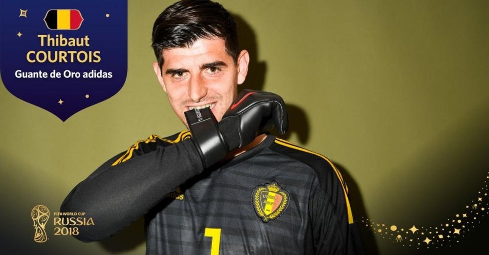Courtois had a great tournament in Russia. Twitter/FIFA