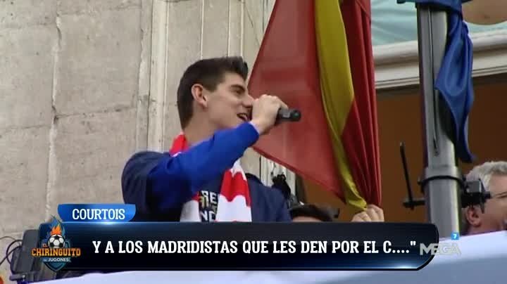 Courtois tuvo este recuerdo para los madridistas hace unos años. Twitter/MEGA