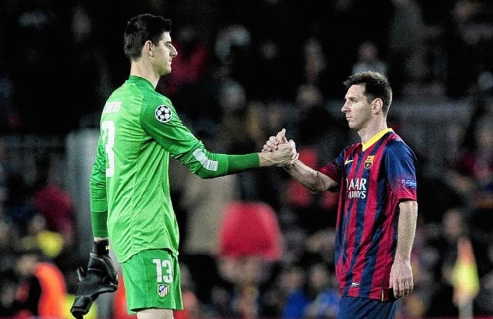 Messi volvió a marcarle a Courtois. EFE/Archivo