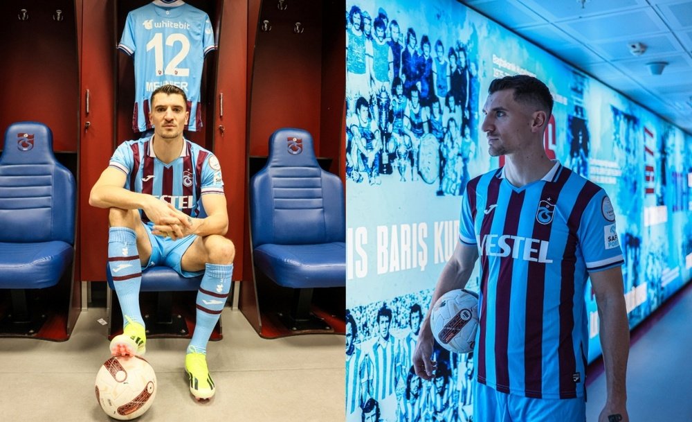 Thomas Meunier has signed for Trabzonspor for a year and a half. Twitter/Trabzonspor