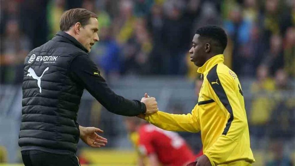 Dembélé talked to Tuchel on the phone and declined his offer to come to PSG. AFP
