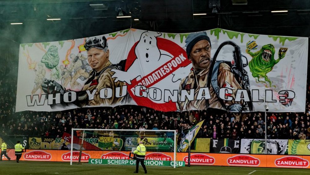 They dedicated a tifo to them. Twitter/ADODenHaag