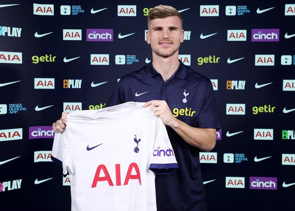 Tottenham Hotspur have announced the signing of Timo Werner. Screenshot/SpursOfficial
