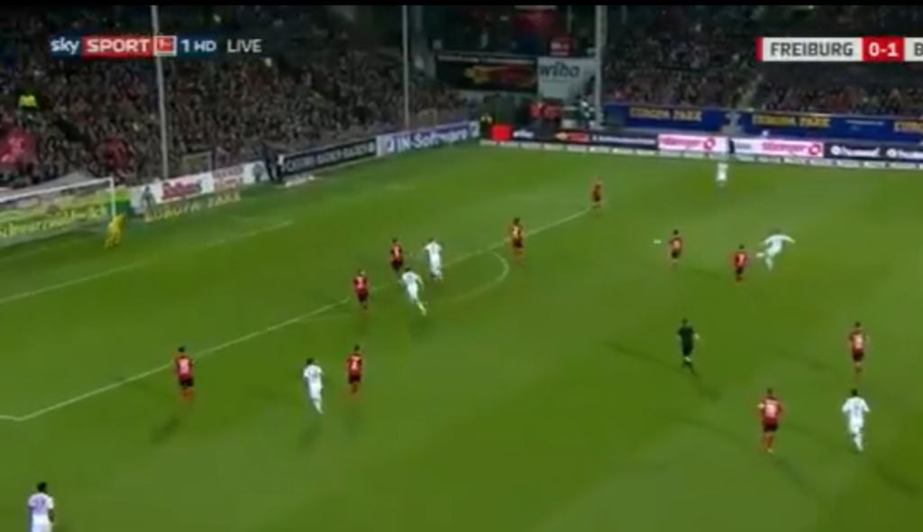 Tolisso sent a rocket into the top corner