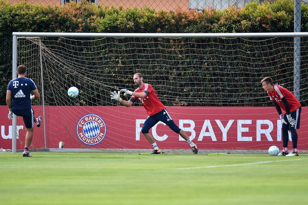 Starke training with Bayern. FCBayern