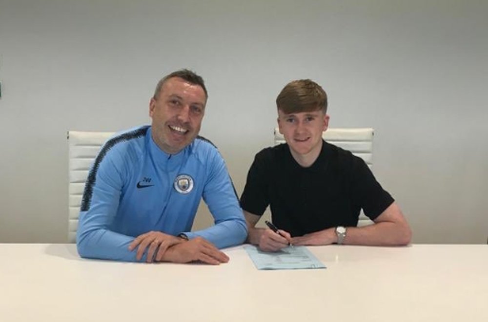 City young gun Tommy Doyle has signed his first professional deal with the club. Twitter/Tommydoylem
