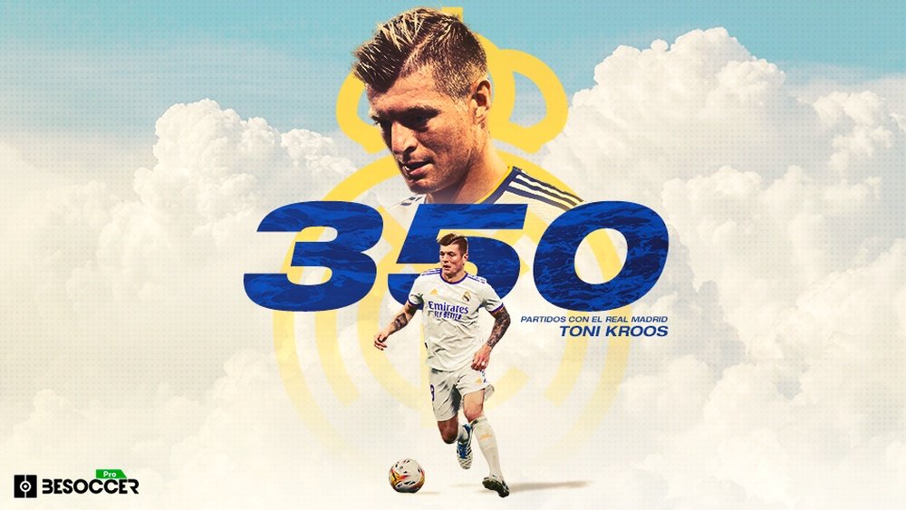 El indispensable Kroos llega a los 350 partidos en el Real Madrid. BeSoccer Pro