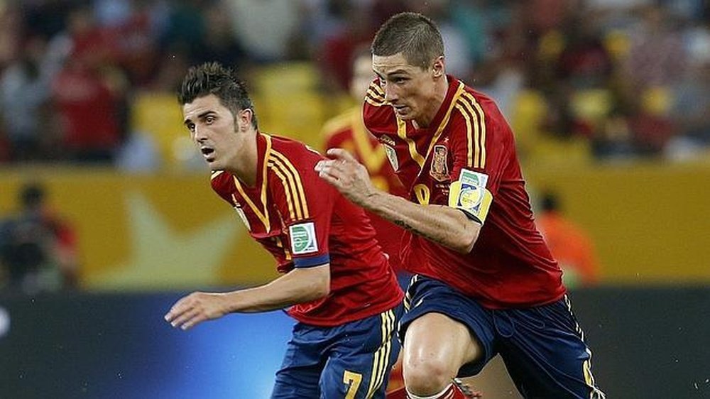 Torres y Villa formaron una dupla letal en la Selección. EFE/Archivo