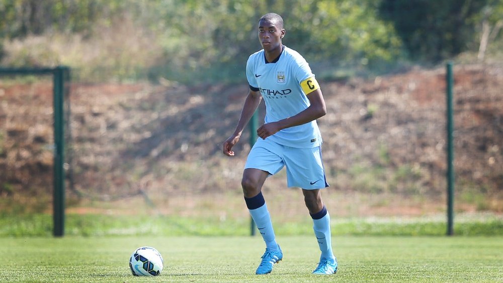 Adarabioyo has played in the Champions League and Premier League for City. Twitter/MCFC