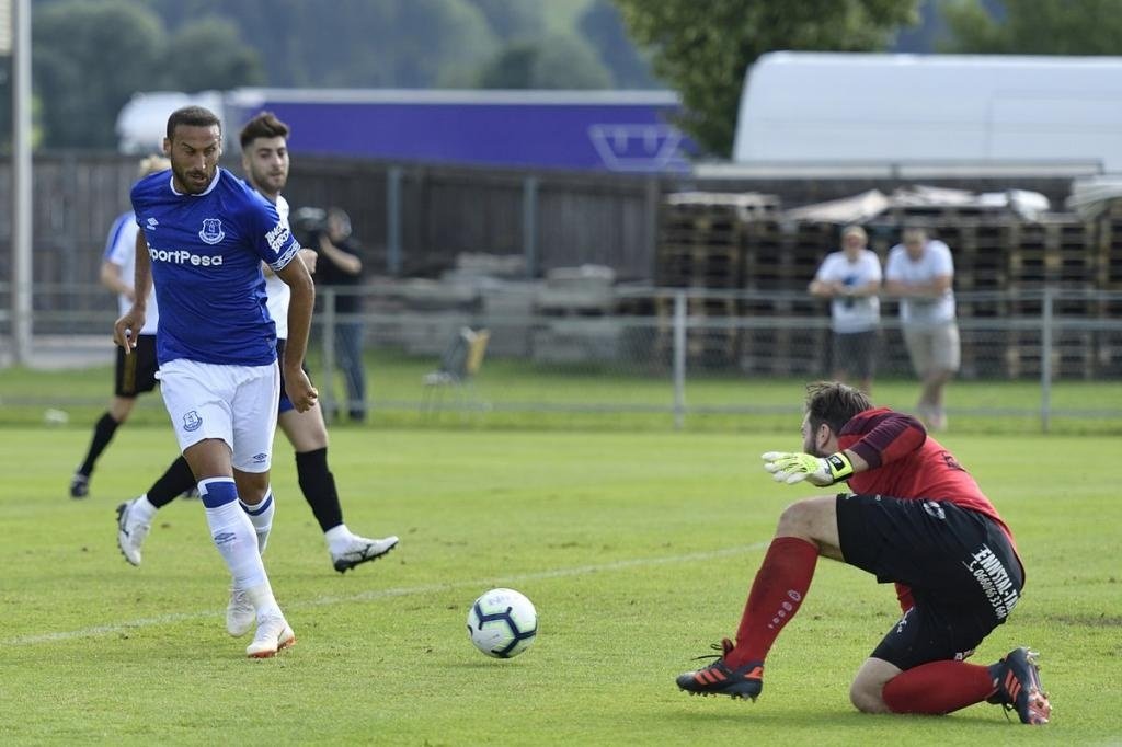 Tosun struck four goals in the game. Everton