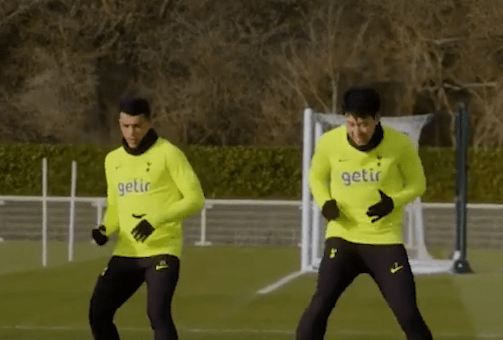 VIDEO: Pedro Porro's first training session at Tottenham