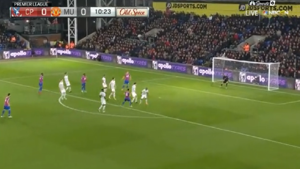 De Gea could do nothing but watch Townsend find the top corner