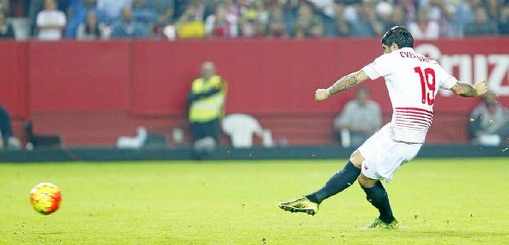 Tres jugadores del Sevilla anotaron de penalti ante el Getafe. Twitter