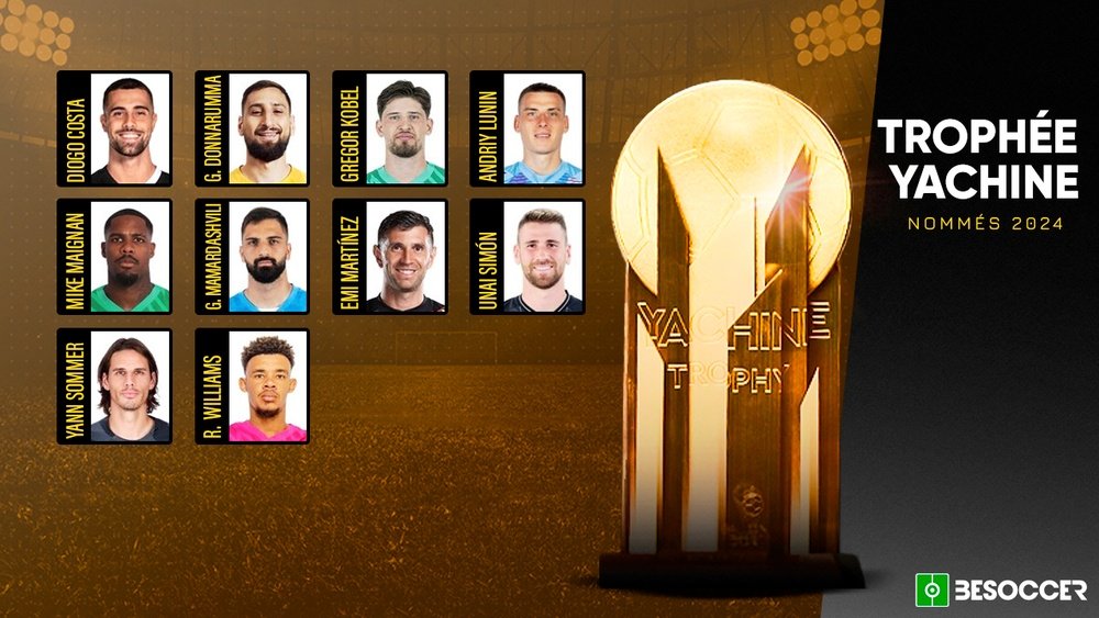 Nommés Trophée Yachine 2024. BeSoccer