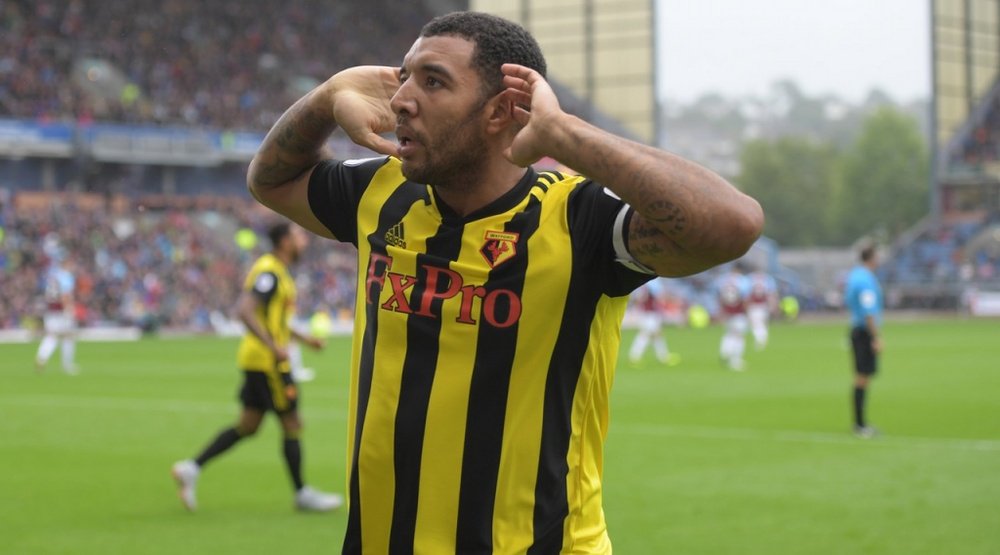 Troy Deeney gave Watford the lead after 48 minutes. Twitter/WatfordFC