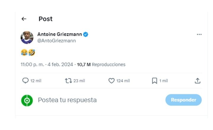 Antoine Griezmann's laughs after Madrid derby draw