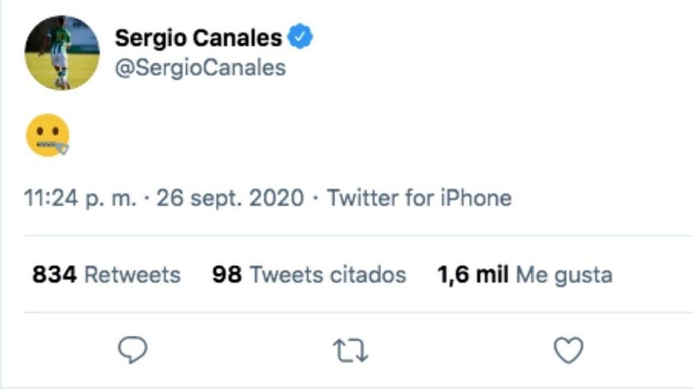 Canales no dijo nada y lo dijo todo. Captura/Twitter/SergioCanales