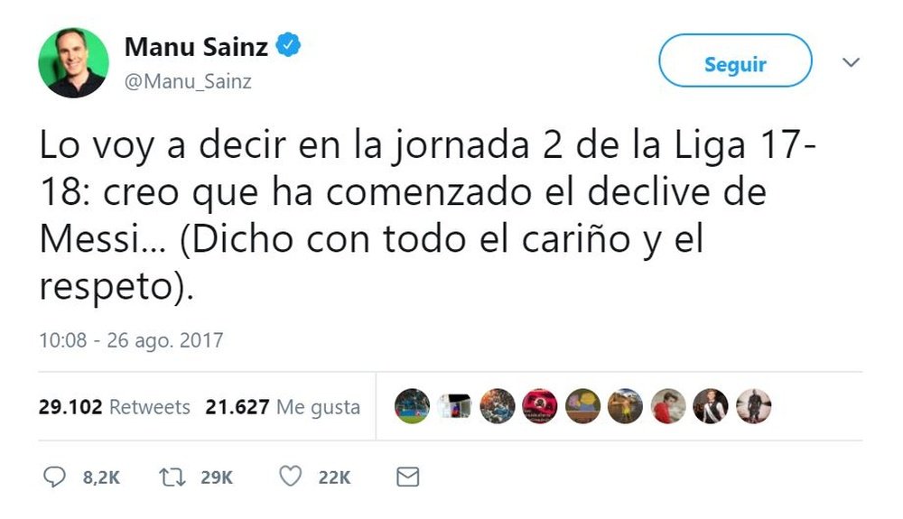 Nada mejor que tomarse el fútbol con humor. Twitter